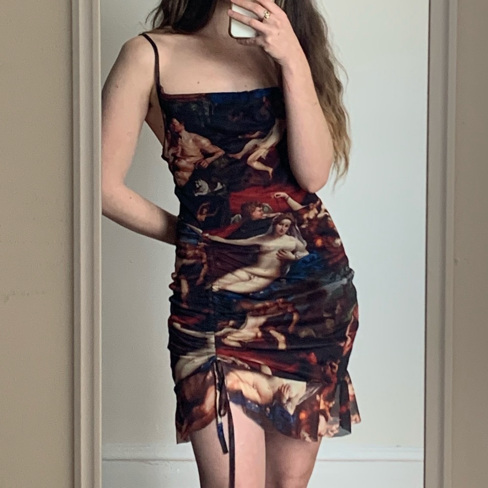 Mesh Renaissance Painting Dress